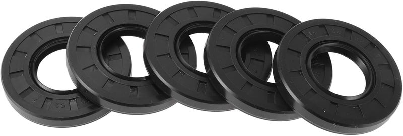 HEROFFIX 5 Pcs Rotary Shaft Seal High Pressure Oil Seal 25x52x7mm Black Nitrile 70 Durometer Rubber - Image 1